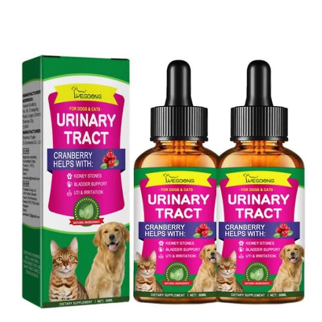 Huisdier UTI-behandeling 60ml krachtige kattenblaasdruppels voor urinewegzorg Multifunctionele Cranberry Dog Cat UTI Treatment Supplies on Productcaster.