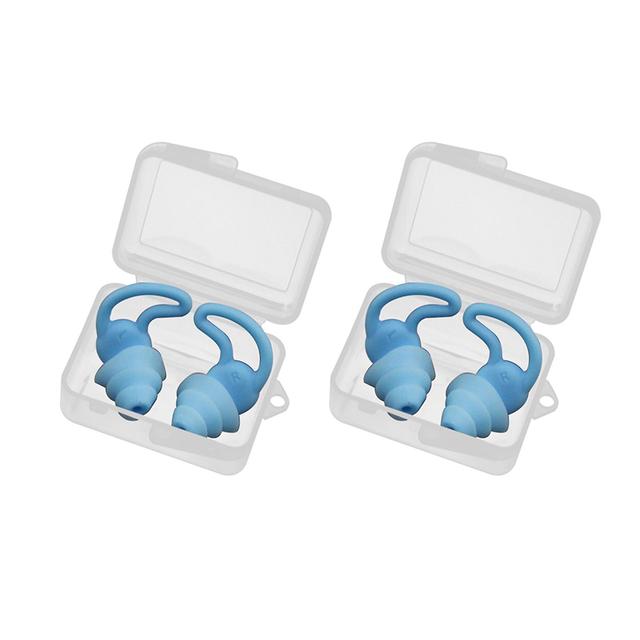 Attoe 2pairs Health Care Sleeping Earplugs Universal Noise Reduction Mini Blue on Productcaster.