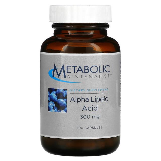 Metabolic Maintenance Metaboliskt underhåll, Alpha Lipoic Acid, 300 mg, 100 kapslar on Productcaster.