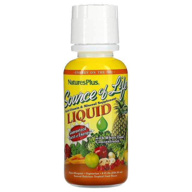 Nature's Plus NaturesPlus, Source Of Life, Multi-Vitamin & Mineral Supplement Liquid, Tropical Fruit, 8 fl oz (236 on Productcaster.