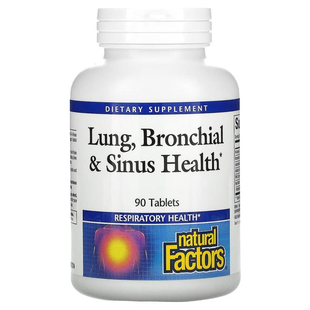 Natural Factors, Lung, Bronchial & Sinus Health, 90 Tablets on Productcaster.