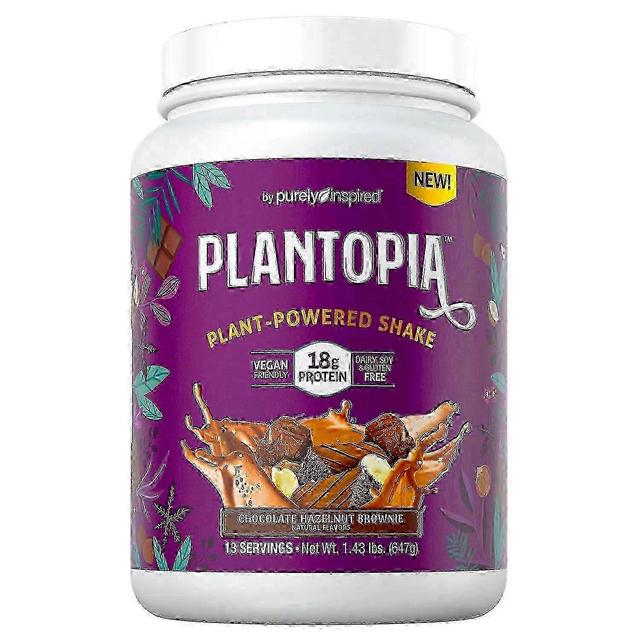 Purely inspired plantopia plant based protein powder, chocolate hazelnut, 2 ea on Productcaster.