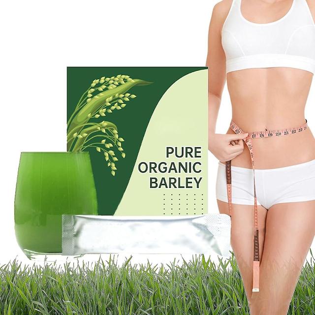 Pure Barley Grass Powder, Barley Green Grass Juice Powder With Rich Dietary Fiber, Daily Greens Booster Body Detox Healthy Drink 2 Box 20pcs-1 Box on Productcaster.