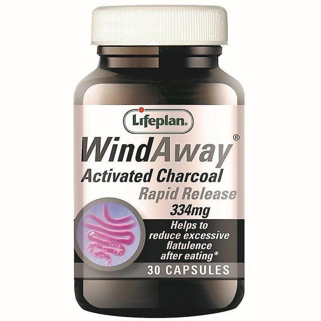 Life Plan Lifeplan WindAway Activated Charcoal 334mg Caps 30 (FD0216) on Productcaster.