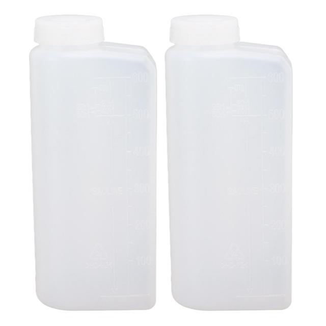 2PCS 600ML 2-taktsolje Bensin Fuel Mix Bottle Profesjonell oljeblandeflaskebeholder for motorsagstrykemaskin on Productcaster.