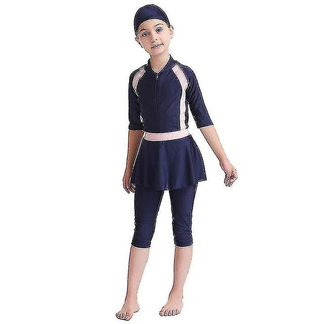 Islamic Kids Swimwear Modest Burkini Swimsuit Swimming Girls on Productcaster.