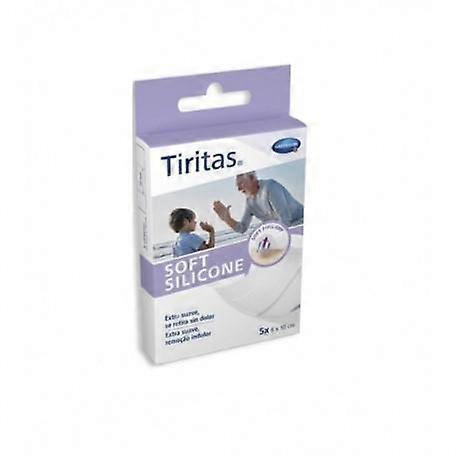 Introducing tiritas soft silicone adhesive bandages by hartmann - 6 x 10 cm, pack of 5 on Productcaster.