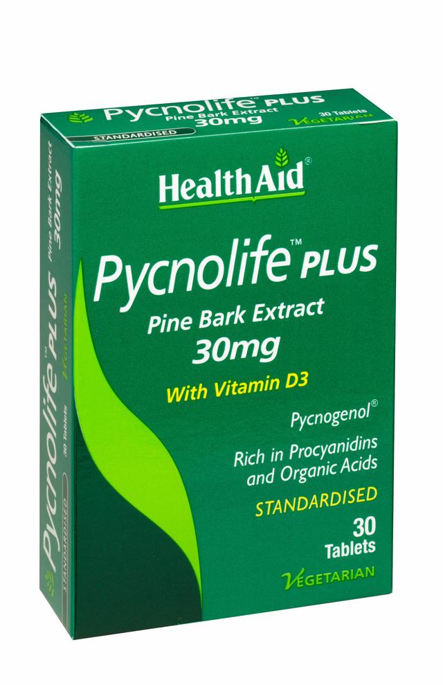 Health Aid Sundhedshjælp Pycnolife Plus - Blister, 30 tabletter on Productcaster.