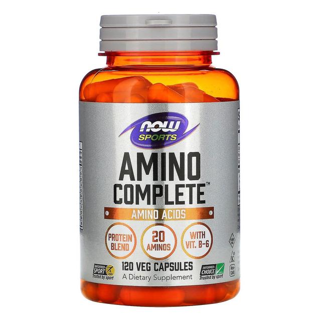 NOW Foods, Sports, Amino Complete, Amino Acids, 120 Veg Capsules on Productcaster.