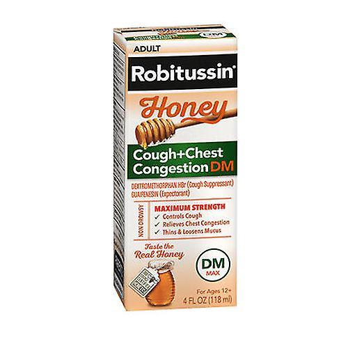 Robitussin Adult Honey Cough + Chest Congestion Dm Liquid, 4 Oz (Pack de 1) on Productcaster.