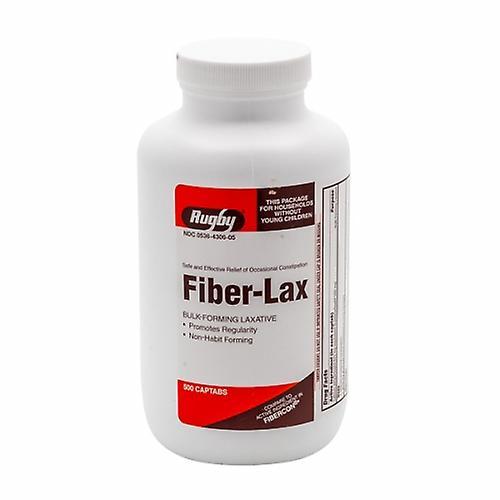 Rugby Fiber-Lax Polycarbo,500 mg,500 Cap Tabs (Pack of 1) on Productcaster.