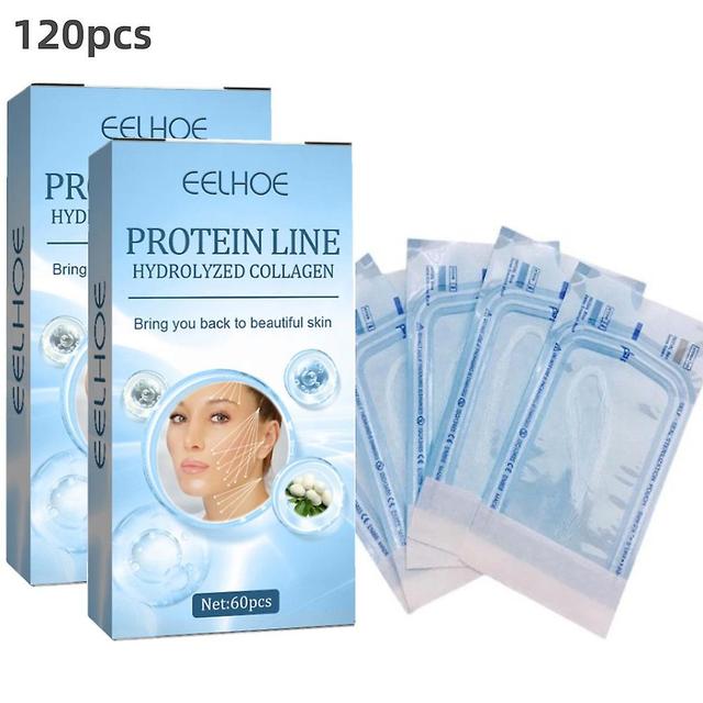 60/120/180pcs Protein Thread No Needle Gold Protein Line Absorbable Collagen For Facial Lift Anti Aging Hyaluronic Tightening Skin Tools B2 120pcs on Productcaster.