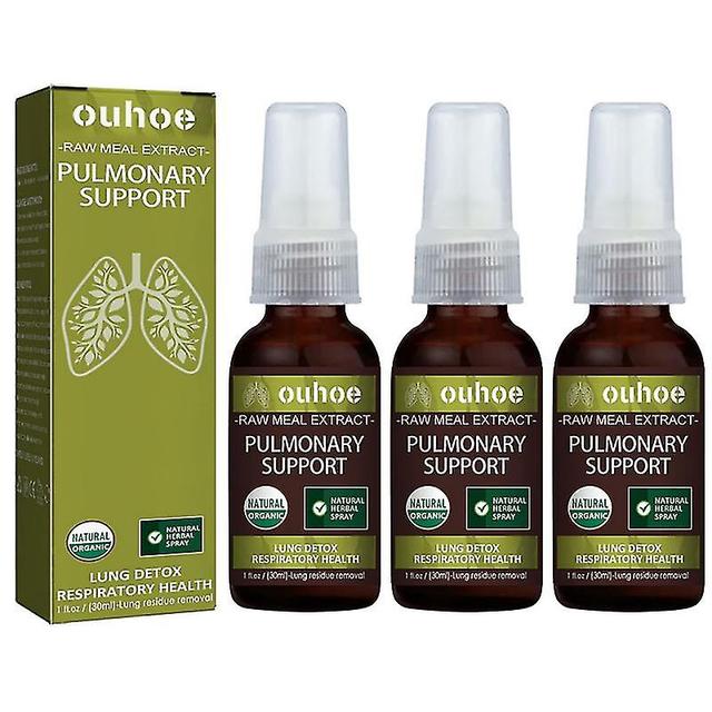 3pcs 30ml Herbal Lung Cleansing Spray,clean The Debris And Mucus In The Lungs on Productcaster.