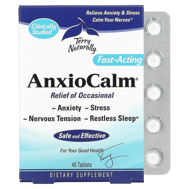 Terry Naturally, AnxioCalm, 45 Tablets on Productcaster.