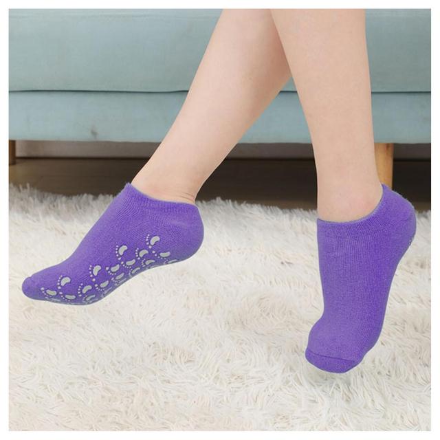 Gel Socks Gel Lining Infused with Essential-Oils for Kids Adults Grape Purple on Productcaster.