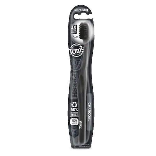 Tom's Of Maine Gentle Charcoal Ultra Soft Cepillo de dientes, 1 cuenta (paquete de 1) on Productcaster.