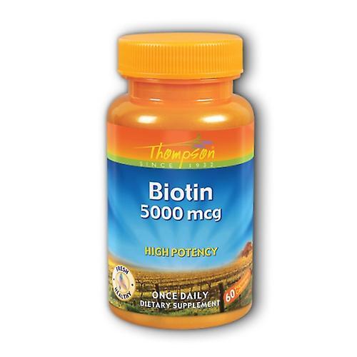 Thompson Biotin,5000 mcg,60 Caps (Paquet de 1) on Productcaster.