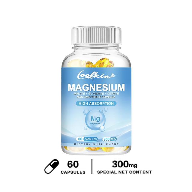 Vorallme Triple Magnesium Complex | Promotes Muscle Relaxation Contains Magnesium Glycinate, Magnesium Malate And Magnesium Citrate 60 Capsules on Productcaster.