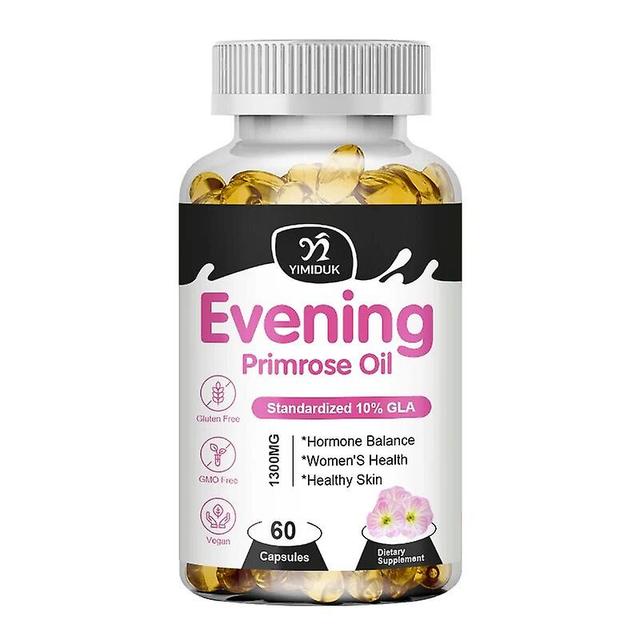 Visgaler Evening Primrose Oil Capsule Balance Endocrine Healthy Skin&cardiovascular Health Hormone Support 1 Bottles 120 pcs on Productcaster.