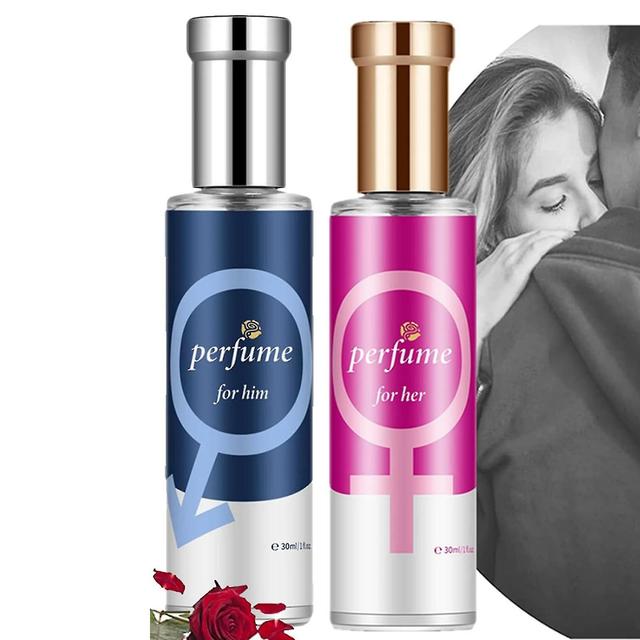 Hipnoza Woda kolońska Feromony seksualne Perfumy Intymny partner Perfumy Mężczyźni Kobiety 30ml różowy i niebieski 2pcs on Productcaster.