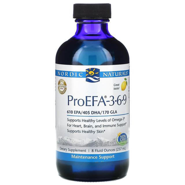 Nordic Naturals, ProEFA - 3-6-9, Limão , 8 fl oz (237 ml) on Productcaster.