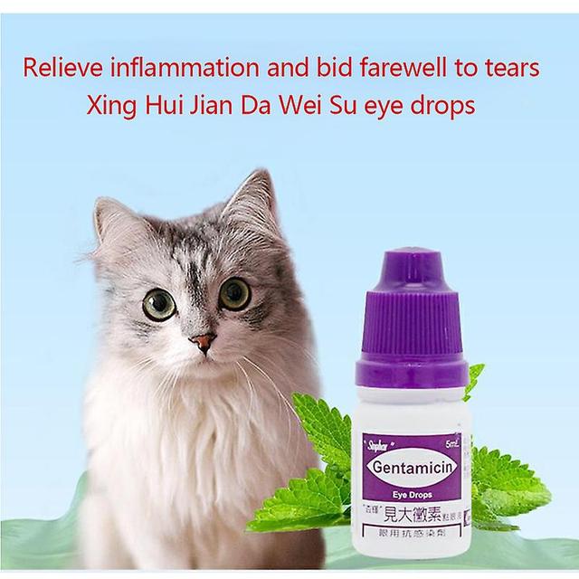 Rion Taiwan Xing Hui Jian Da Wei Su Long Eye Drops Cat Dog Pet Lacrimal Conjunctivitis Red Swelling Anti Inflammatory Eye Drops on Productcaster.