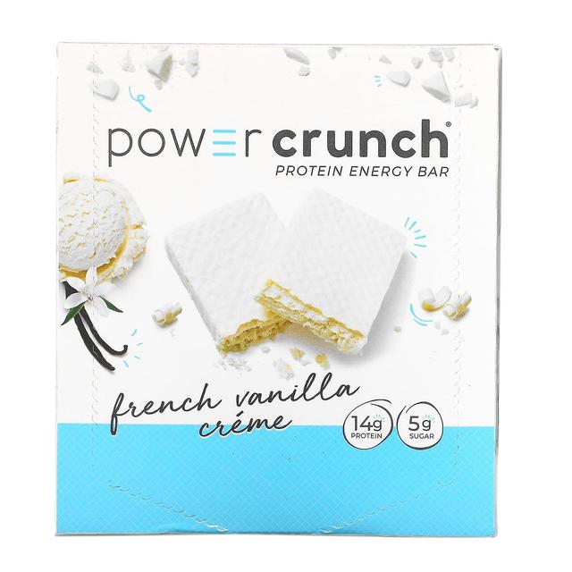 BNRG, Power Crunch Protein Energy Bar, French Vanilla Creme, 12 batonów, 1,4 oz (40 g) każdy on Productcaster.