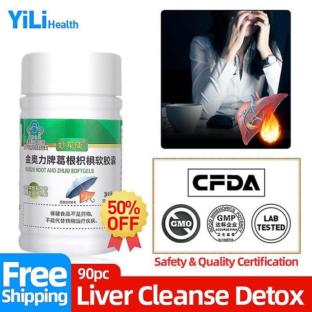 Coscelia Lever Detox kapsler Lever Refresh Afgifte Rens Refresh Supplement Sundhed Formel Medicin Pueraria Lobata Cfda Godkend 60pc 1flaske 30stk on Productcaster.