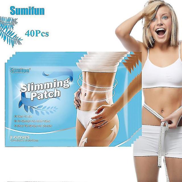 40pcs Slimming Patch Herbal Lose Weight Navel Sticker Arm Leg Cellulite Removal on Productcaster.