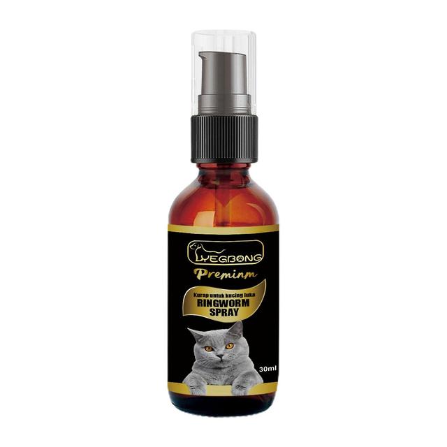 30ml Cat Mite Spray Milde Ingrediënten Snelle Absorptie Verbetering Immuniteit Jeuk Niet-irriterende Cat Moss Care Spray Agent Pet Supply Mengxi on Productcaster.