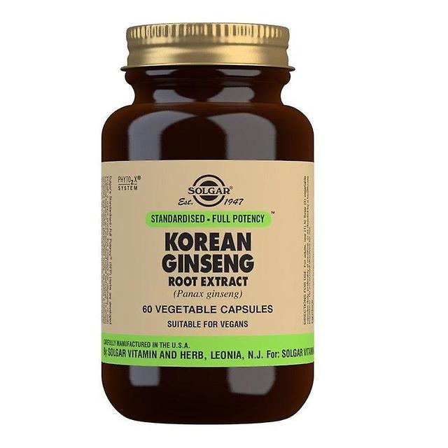 Solgar Korean Ginseng Root Extract Vegicaps 60 (12537119) on Productcaster.