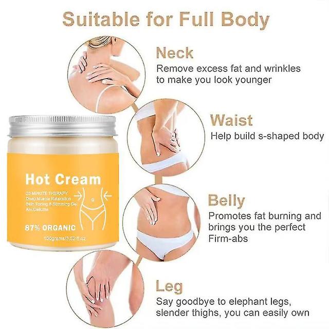 Anti-cellulite & Slimming Cream Medilisk, Hot Cream For Belly Fat Burner And Tightening, Fat Burning Cream For Tummy 2pcs on Productcaster.