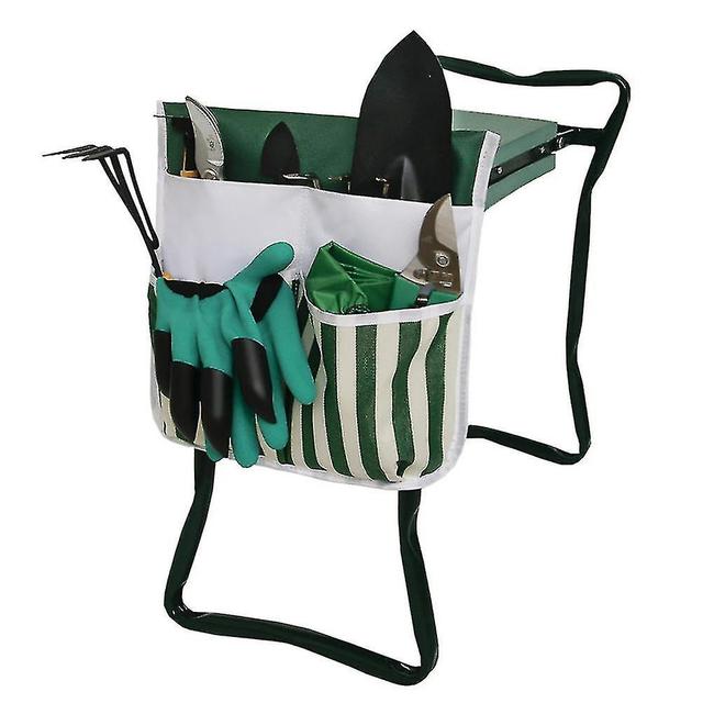 Tabouret de siège à genoux de jardin avec sac à outils on Productcaster.