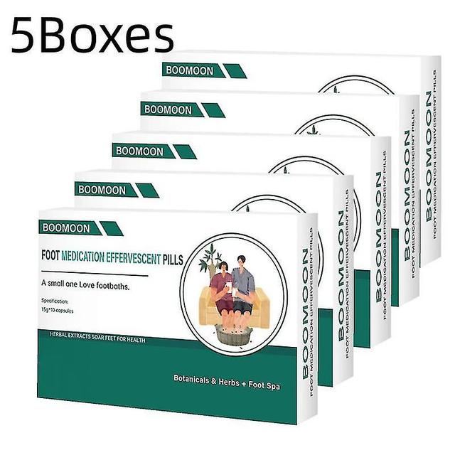 5boxes Foot Medication Effervescent Pills Essential Footbath Herbal Body Detox on Productcaster.