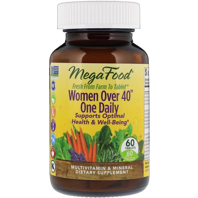 MegaFood, Mulheres com mais de 40 anos um por dia, 60 comprimidos on Productcaster.