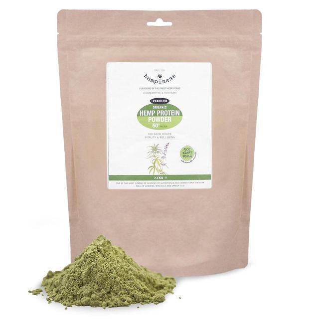 Hempiness Organic Premium Raw Hemp Protein Powder 2.5kg (50% Protein) on Productcaster.