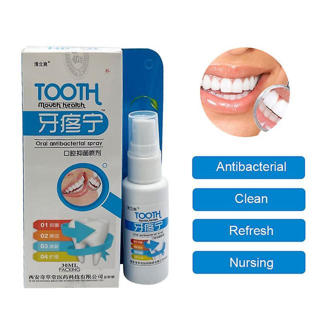 Vorallme 30ml Chinese Herbal Tooth Oral Spray For Toothache Ulcer And Whitening Antibacterial Mouth Health Care Special Medical Drops on Productcaster.