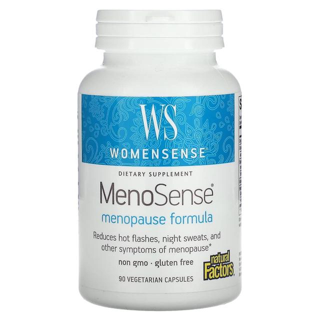 Natural Factors Natuurlijke factoren, WomenSense, MenoSense, Menopauze Formule, 90 Vegetarische Capsules on Productcaster.