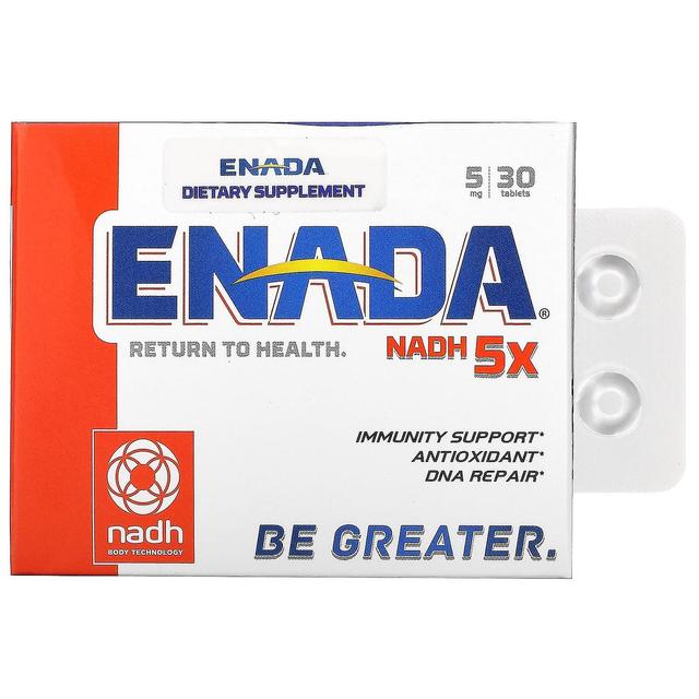 ENADA, NADH 5x, 5 mg, 30 Tablets on Productcaster.