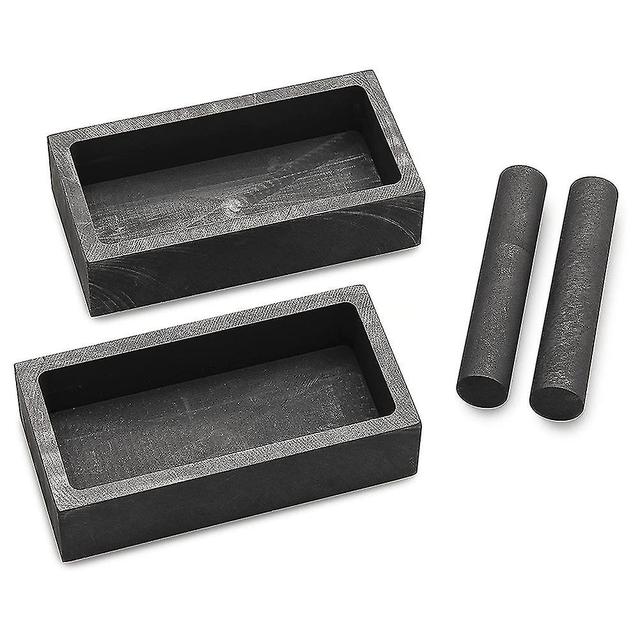 Viewleaf Graphite Ingot Mold - 2 Pack - Can Be Used To Melt 1kg Of Gold And 500g Of Silver - Nice Thermal Co on Productcaster.