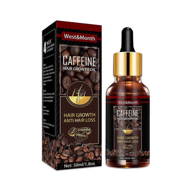 Caffeine Hair Growth Essential Oil White To Black Hair Care Nutrition Supple Hair Oil on Productcaster.