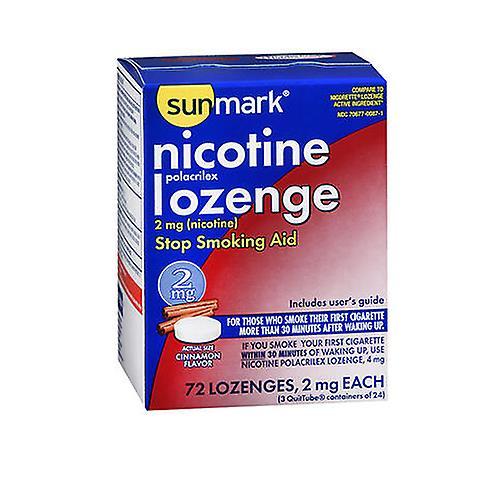 Sunmark Nicotine Lozenge,2 mg,Cannelle 72 Pastilles (Paquet de 1) on Productcaster.