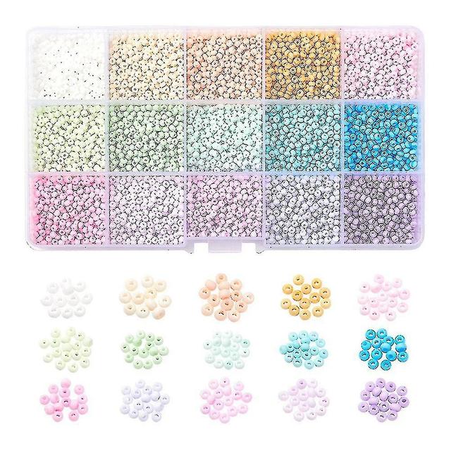 Mixed Color Glass Seed Beads - Ceylon Round Beads, Mini Czech Beads for Jewelry Making on Productcaster.