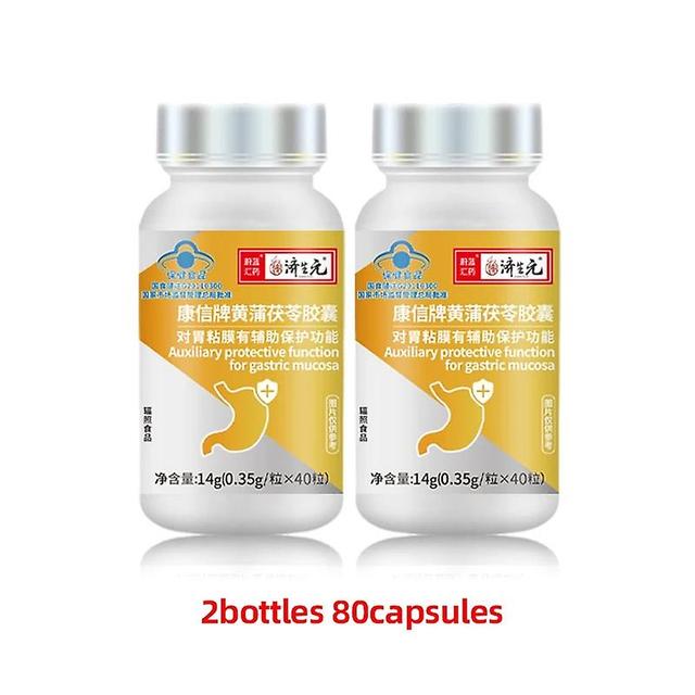 Tib Stomach Pain Health Food Indigestion Gut Stomachache Supplements Protect Gastric Mucosa Astragalus Poria Cocos Dandelion Capsule 2Bottles on Productcaster.