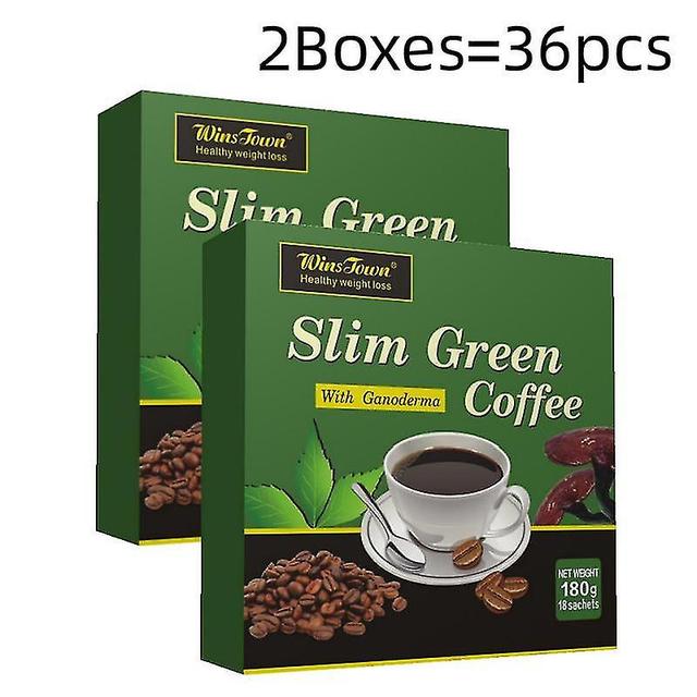 36 Teposer Slank grøn kaffe med Ganoderma kontrol Vægt Vægt Te on Productcaster.