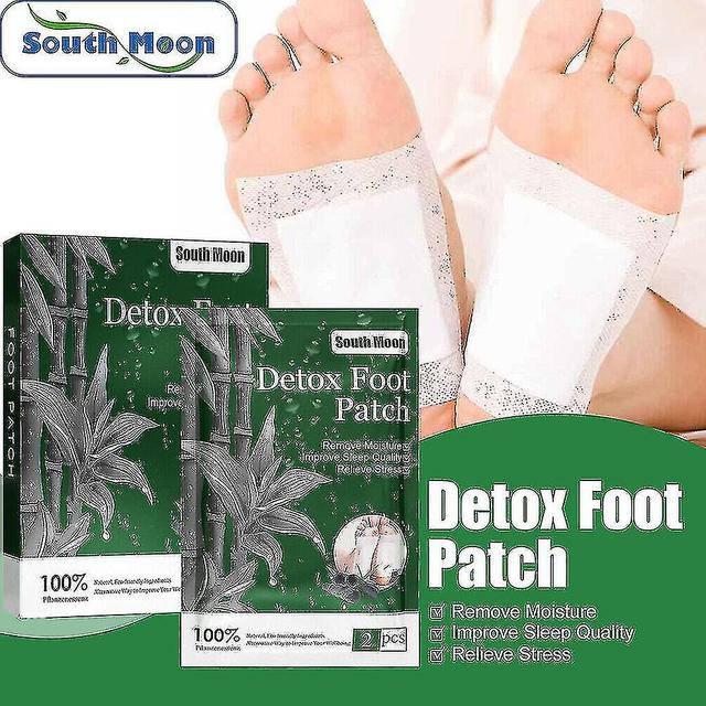 Natural Herbal Detox Foot Patches Pads Body Toxins Feet Slimming Deep-cleansing 10pcs on Productcaster.