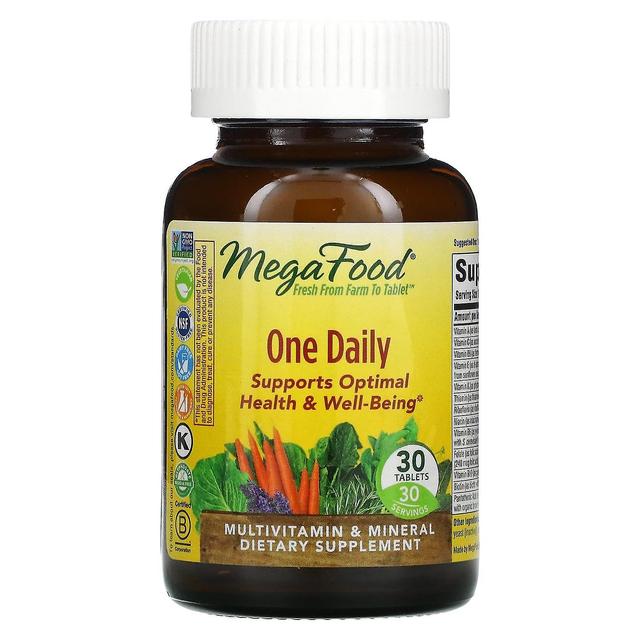 MegaFood, One Daily, 30 tabletter on Productcaster.