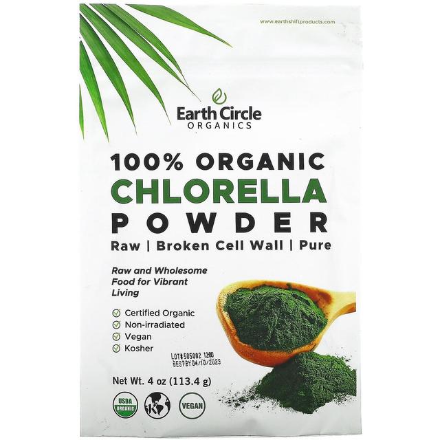 Earth Circle Organics, 100% Organic Chlorella Powder, 4 oz (113.4 g) on Productcaster.