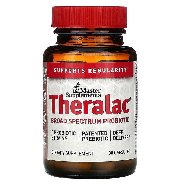 Master Supplements, Theralac, Broad Spectrum Probiotic, 30 Capsules on Productcaster.