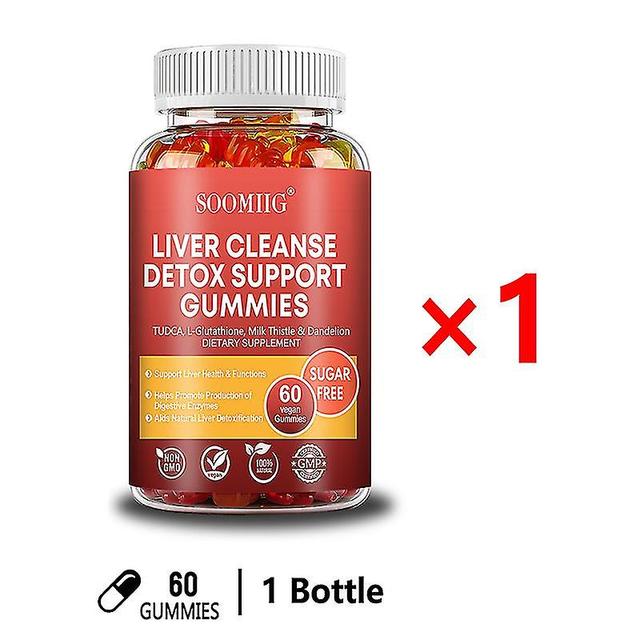 Vorallme Liver Cleanse Detox & Repair Formula - Pflanzliche Lebergummis für die Lebergesundheit - Silymarin-Mariendistel-Leber-Detox-Gummis 1 bottle on Productcaster.